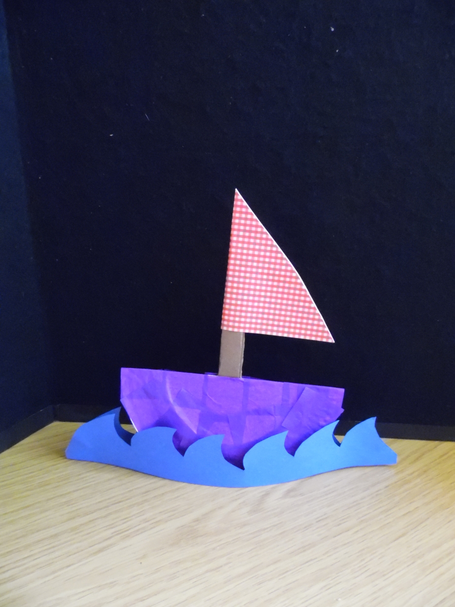 Paper plate boat
